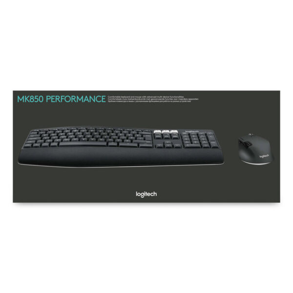 Logitech MK850 Performance toetsenbord Inclusief muis Universeel RF-draadloos + Bluetooth AZERTY Belgisch Zwart - Afbeelding 21