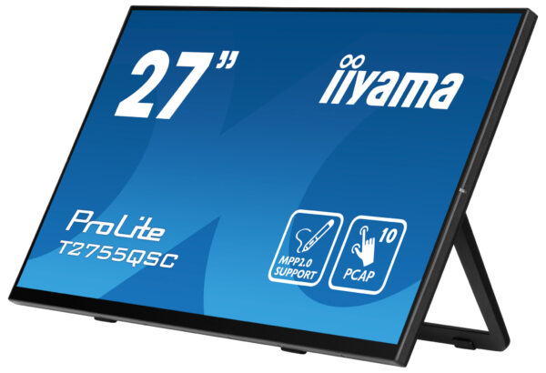 iiyama ProLite T2755QSC-B1 computer monitor 68,6 cm (27") 2560 x 1440 Pixels Full HD LCD Touchscreen Zwart - Afbeelding 6