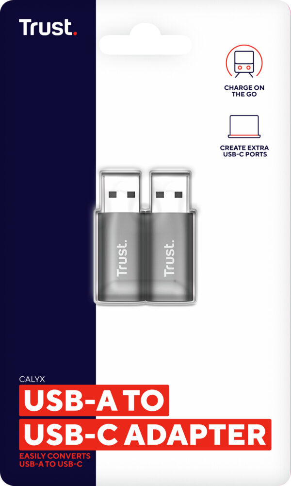 Trust Calyx USB Type-C USB Type-A Grijs - Afbeelding 6