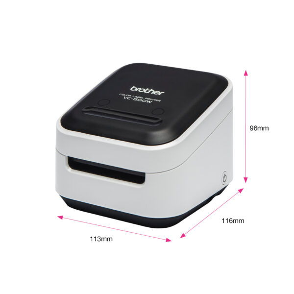 Brother VC-500W labelprinter ZINK (Zero-Ink) Kleur 313 x 313 DPI 8 mm/sec CZ Wifi - Afbeelding 3