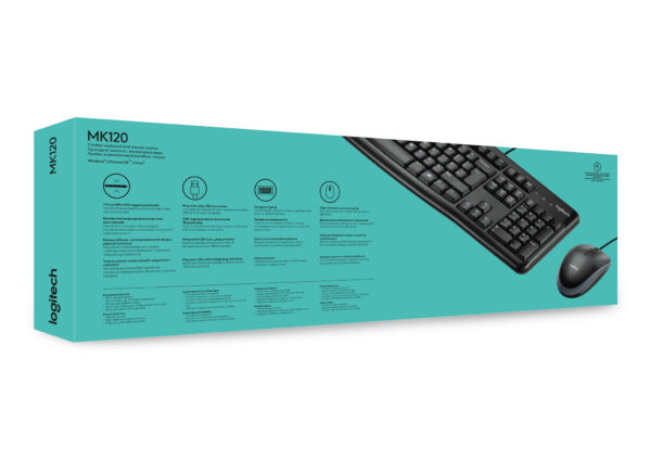 Logitech Desktop MK120 toetsenbord Inclusief muis USB QWERTY UK International Zwart - Afbeelding 6