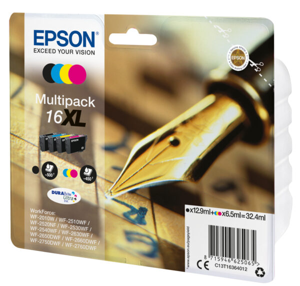 Epson Pen and crossword Multipack 4-colours 16XL DURABrite Ultra Ink - Afbeelding 2