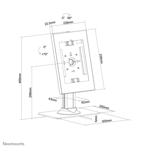 Neomounts tafelblad tablethouder - Afbeelding 9