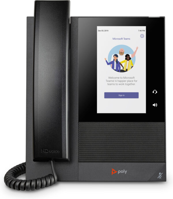 POLY CCX 400 Business Media Phone voor Microsoft Teams met PoE-ondersteuning