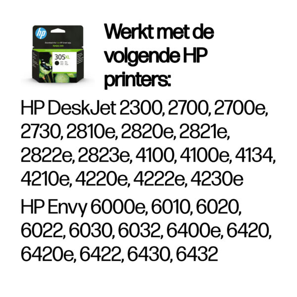 HP 305XL originele high-capacity zwarte inktcartridge - Afbeelding 7