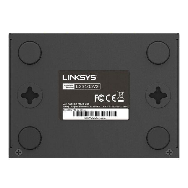 Linksys 5-poorts Desktop Gigabit-switch voor bedrijven (LGS105) - Afbeelding 6