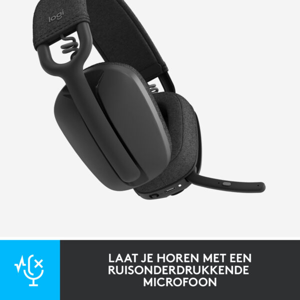 Logitech Zone Vibe 100 Headset Draadloos Hoofdband Oproepen/muziek Bluetooth Grafiet - Afbeelding 10