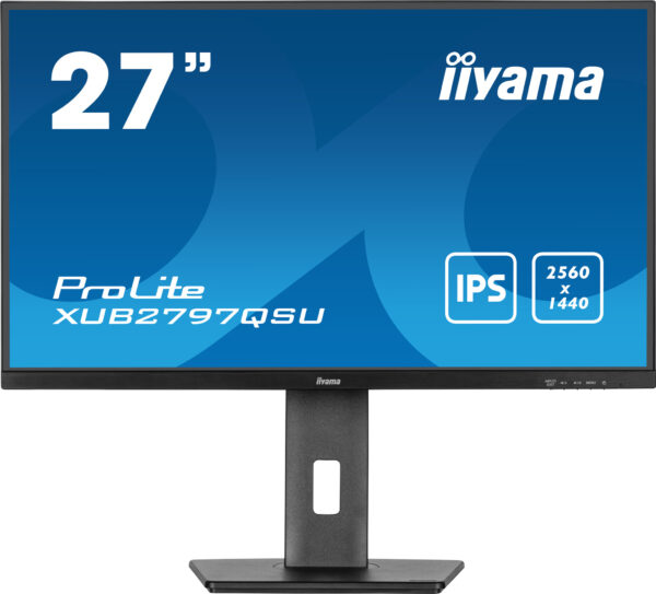 iiyama ProLite XUB2797QSU-B1 computer monitor 68,6 cm (27") 2560 x 1440 Pixels Wide Quad HD LED Zwart