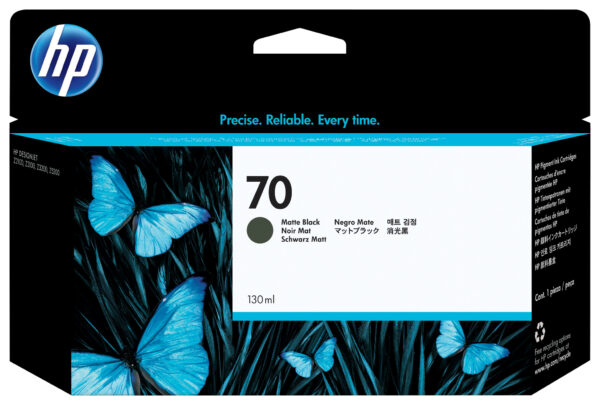 HP 70 matzwarte DesignJet inktcartridge, 130 ml