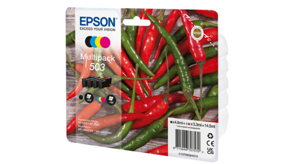 Epson 503 inktcartridge 4 stuk(s) Origineel Normaal rendement Zwart, Cyaan, Magenta, Geel - Afbeelding 2