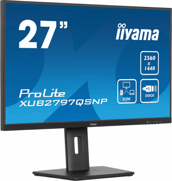 iiyama ProLite XUB2797QSNP-B1 computer monitor 68,6 cm (27") 2560 x 1440 Pixels Wide Quad HD LED Zwart - Afbeelding 3