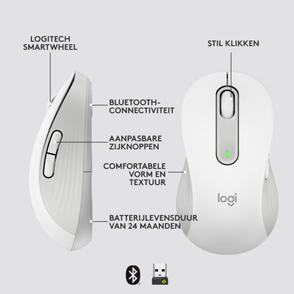 Logitech Signature M650 muis Kantoor Linkshandig RF-draadloos + Bluetooth Optisch 4000 DPI - Afbeelding 10