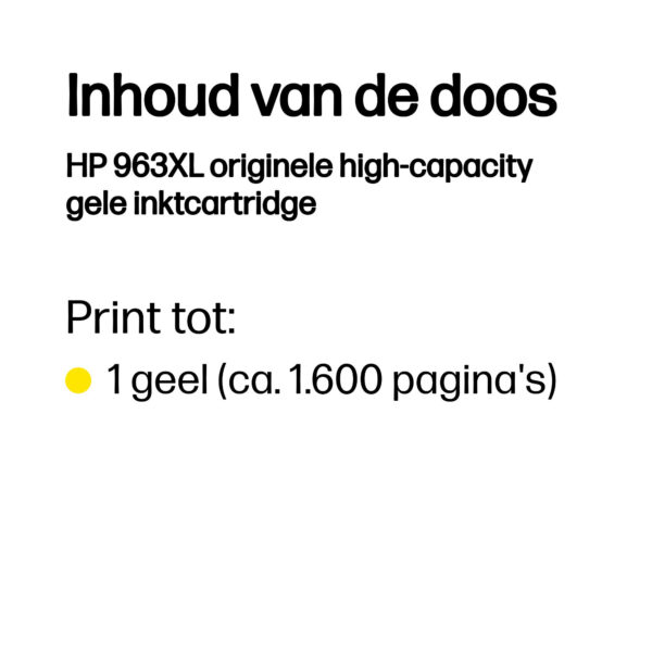 HP 963XL originele high-capacity gele inktcartridge - Afbeelding 11