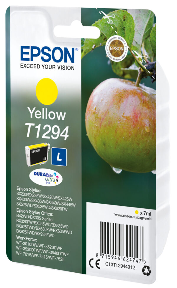 Epson Apple Singlepack Yellow T1294 DURABrite Ultra Ink - Afbeelding 2