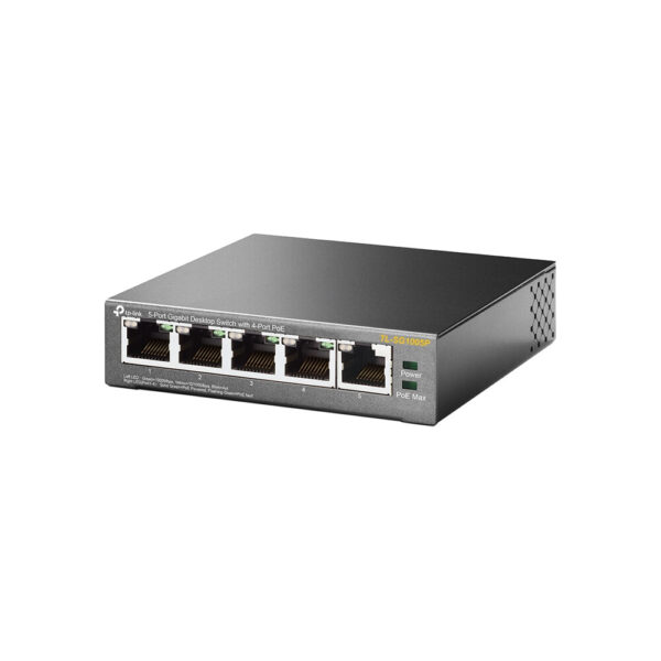 TP-Link TL-SG1005P Unmanaged Gigabit Ethernet (10/100/1000) Power over Ethernet (PoE) Zwart - Afbeelding 3