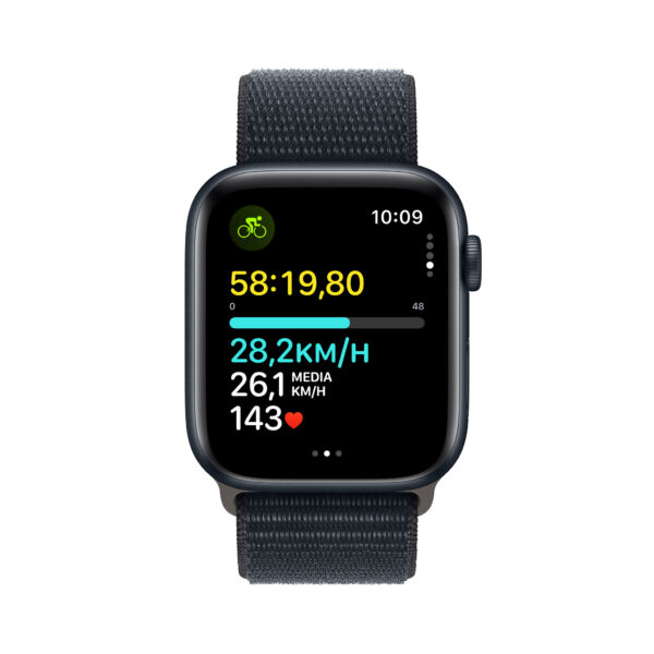 Apple Watch SE OLED 44 mm Digitaal 368 x 448 Pixels Touchscreen Zwart Wifi GPS - Afbeelding 4