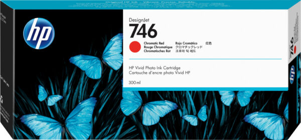 HP 746 chromatisch rode DesignJet inktcartridge, 300 ml