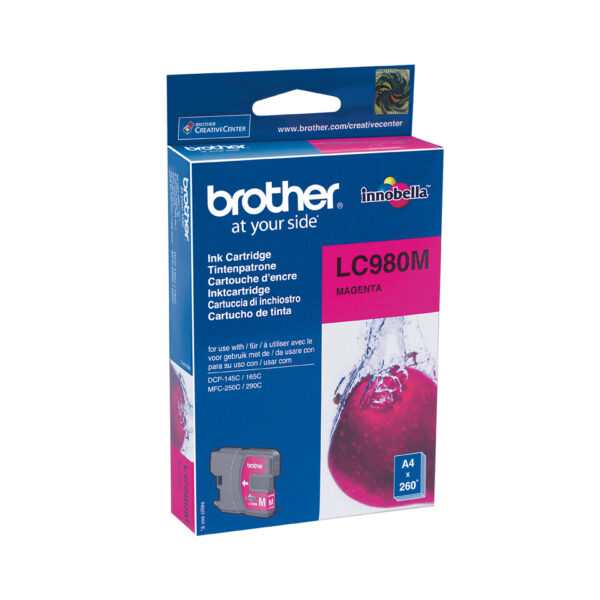 Brother LC-980M inktcartridge 1 stuk(s) Origineel Magenta