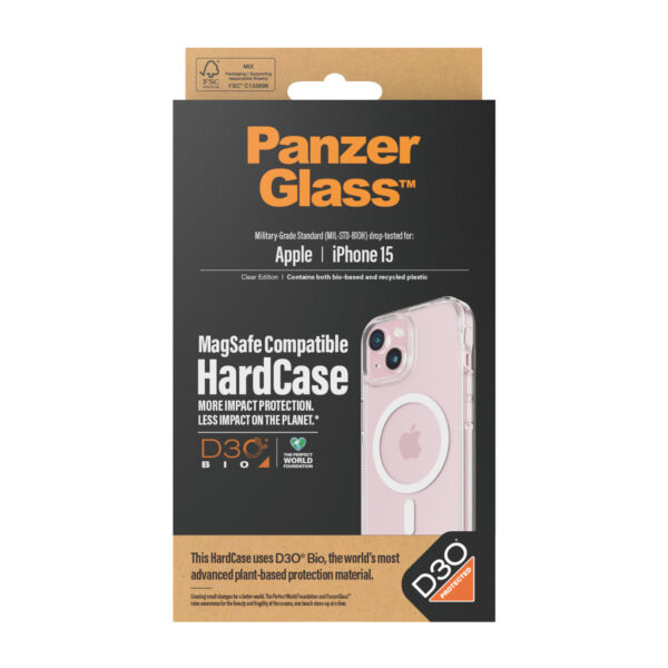 PanzerGlass PG Hardcase Iphone 2023 6.1In MS D3O mobiele telefoon behuizingen Hoes Transparant - Afbeelding 3