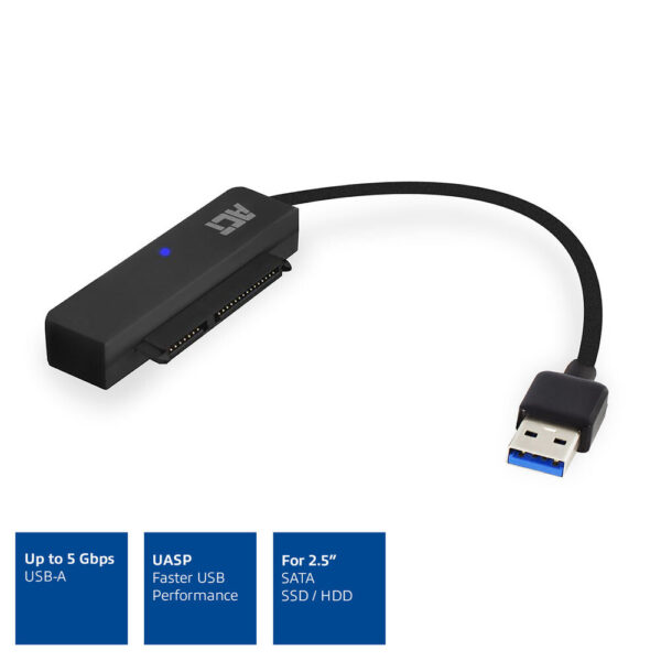 ACT USB adapterkabel naar 2,5" SATA HDD/SSD - Afbeelding 2