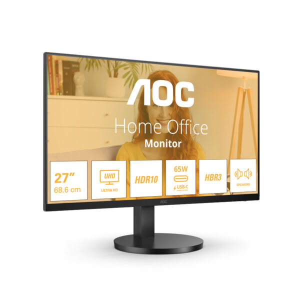 AOC B3 U27B3CF computer monitor 68,6 cm (27") 3840 x 2160 Pixels 4K Ultra HD LCD Zwart