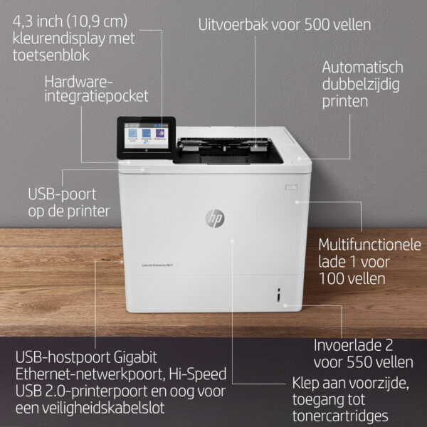 HP LaserJet Enterprise M611dn - Afbeelding 12