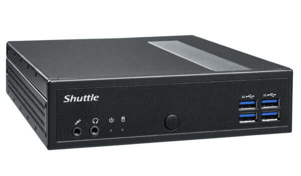 Shuttle XPC slim Barebone DL30N, Intel N100, 1x DDR5, 2x LAN (2x 2.5Gbit), 2xCOM,1xHDMI,1xDP, 1x VGA, ventilatorloos , 24/7 perm - Afbeelding 2