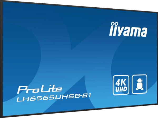 iiyama LH6565UHSB-B1 beeldkrant Kiosk-ontwerp 163,8 cm (64.5") LED Wifi 800 cd/m² 4K Ultra HD Zwart Type processor Android 11 24 - Afbeelding 6