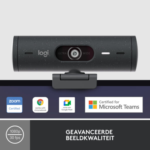 Logitech Brio 500 webcam 4 MP 1920 x 1080 Pixels USB-C Grafiet - Afbeelding 8