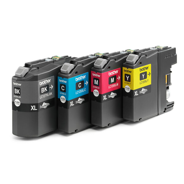 Brother LC127XLVALBP inktcartridge 4 stuk(s) Origineel Zwart, Cyaan, Magenta, Geel - Afbeelding 4