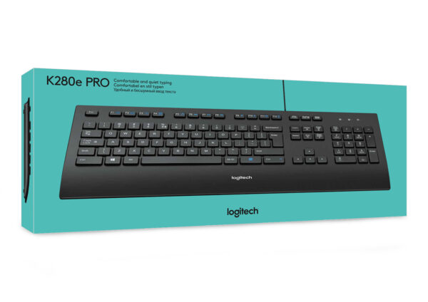 Logitech K280E Pro f/ Business toetsenbord Kantoor USB QWERTY US International Zwart - Afbeelding 11