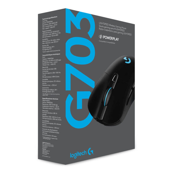 Logitech G G703 LIGHTSPEED Draadloze gamingmuis Met HERO-sensor - Afbeelding 4