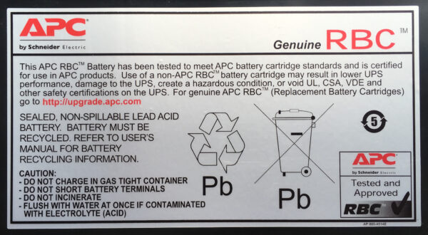 APC Batterij Vervangings Cartridge RBC22 - Afbeelding 2