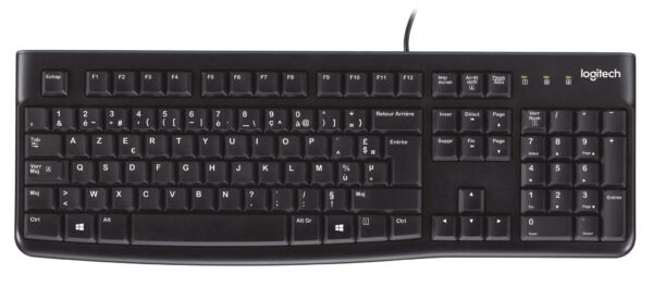 Logitech Keyboard K120 for Business toetsenbord Kantoor USB AZERTY Belgisch Zwart