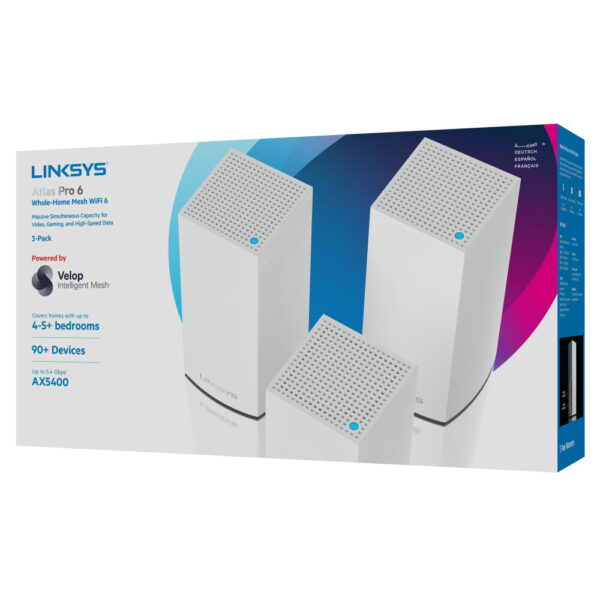 Linksys Atlas Pro 6 Dual-band (2.4 GHz / 5 GHz) Wi-Fi 6 (802.11ax) Wit 3 Intern - Afbeelding 18