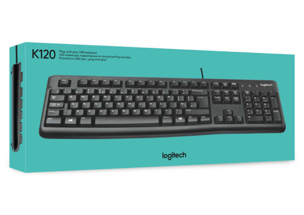 Logitech Keyboard K120 for Business toetsenbord Kantoor USB AZERTY Belgisch Zwart - Afbeelding 10