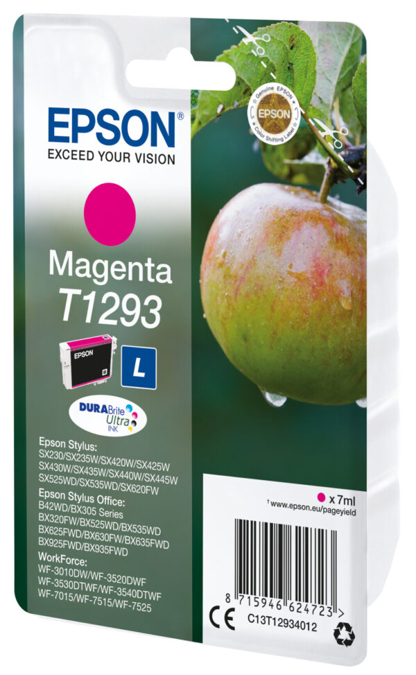 Epson Apple Singlepack Magenta T1293 DURABrite Ultra Ink - Afbeelding 2