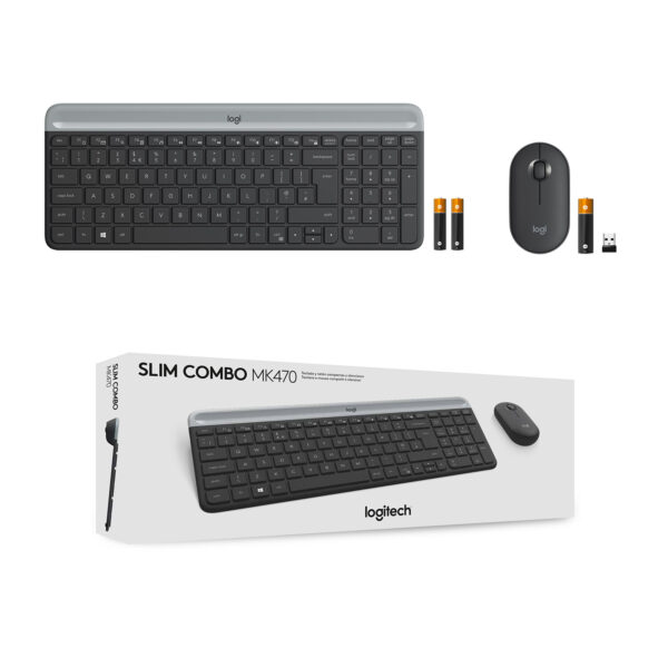 Logitech MK470 toetsenbord Inclusief muis Universeel RF Draadloos QWERTY US International Grafiet - Afbeelding 9