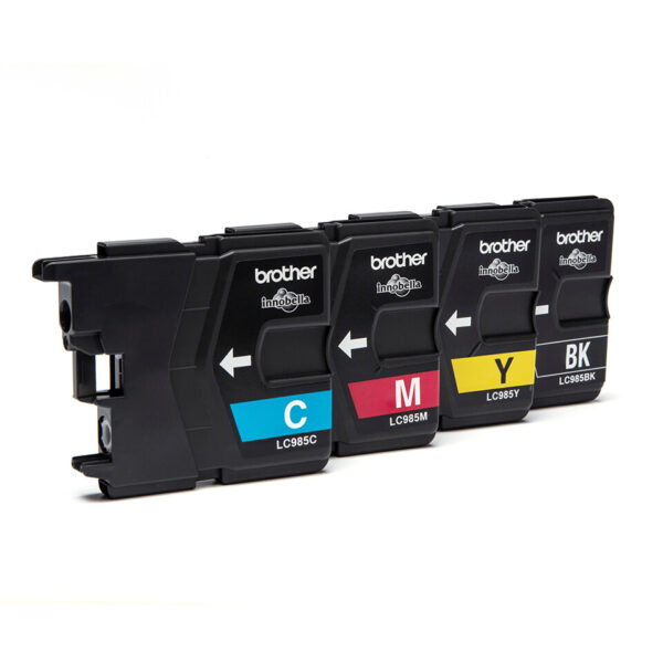 Brother LC-985VALBP inktcartridge 4 stuk(s) Origineel Zwart, Cyaan, Magenta, Geel - Afbeelding 2