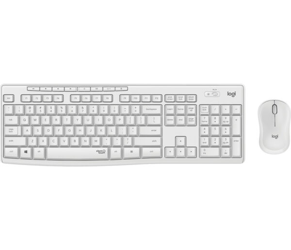 Logitech MK295 Silent Wireless Combo toetsenbord Inclusief muis Kantoor USB QWERTY Italiaans Wit