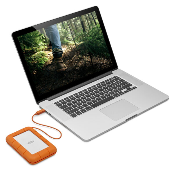 LaCie Rugged Secure externe harde schijf 2 TB 2.5" USB Type-C 3.2 Gen 1 (3.1 Gen 1) Oranje, Wit - Afbeelding 6