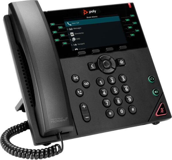 POLY VVX 450 12-lijns IP-telefoon met PoE-ondersteuning - Afbeelding 3