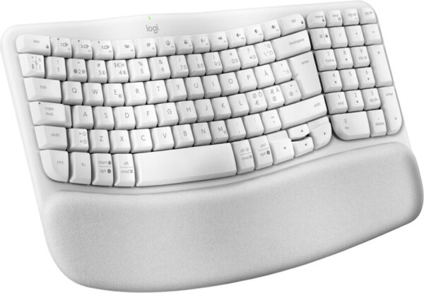 Logitech Wave Keys toetsenbord Kantoor RF-draadloos + Bluetooth QWERTZ Duits Wit - Afbeelding 2