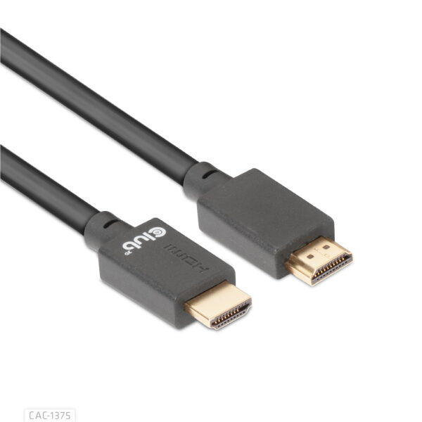 CLUB3D Ultra High Speed HDMI™2.1 gecertificeerde kabel 4K120Hz, 144Hz 48Gbps M/V 5 Meter - Afbeelding 5