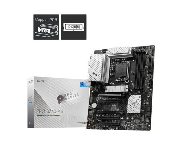 MSI PRO B760-P II moederbord Intel B760 LGA 1700 ATX - Afbeelding 2