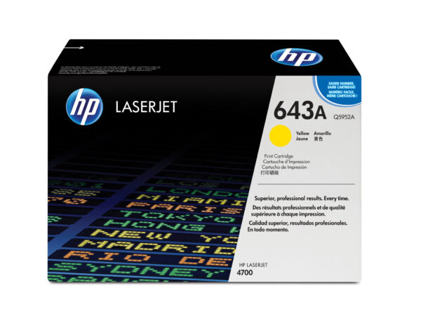 HP 643A originele gele LaserJet tonercartridge