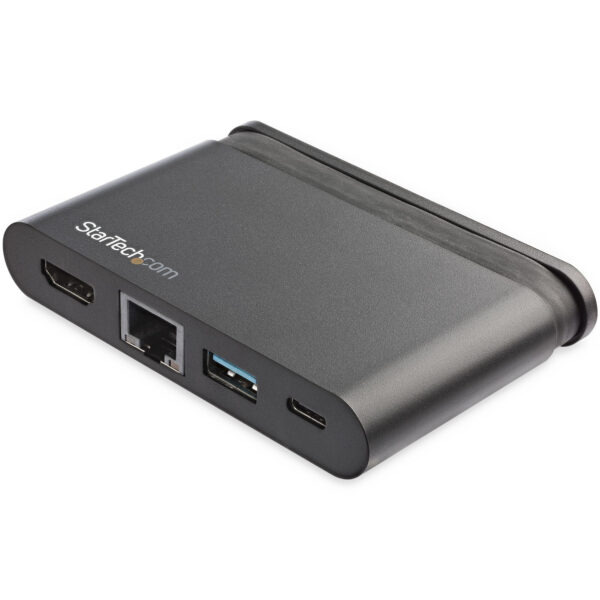 StarTech.com USB-C Multiport Adapter - Mini USB-C Dock met 4K HDMI - 100W PD 3.0 Pass-Through, 1x USB-A, 1x USB-C, GbE - Thunder