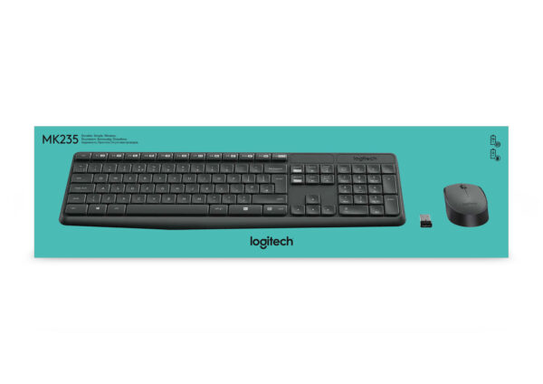 Logitech MK235 toetsenbord Inclusief muis Thuis USB QWERTY US International Grijs - Afbeelding 11