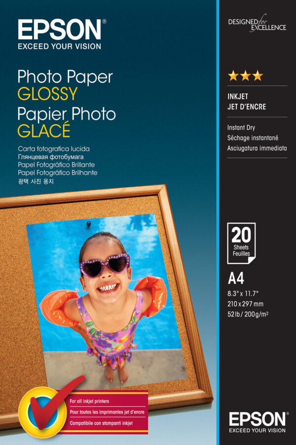 Epson Photo Paper Glossy - A4 - 20 Vellen