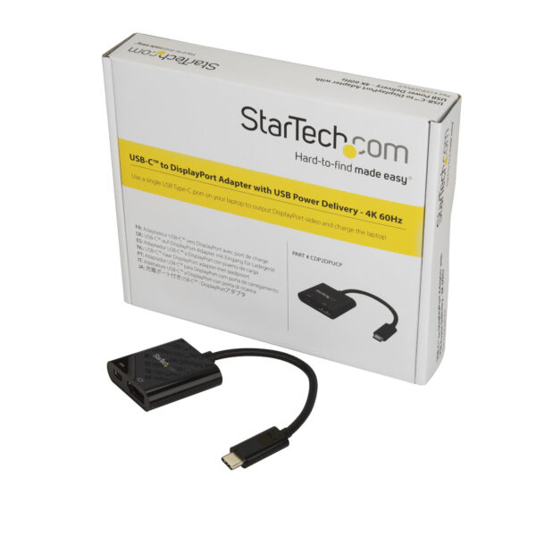 StarTech.com USB-C naar DisplayPort adapter met USB Power Delivery 60W - 4K 60Hz - Afbeelding 4